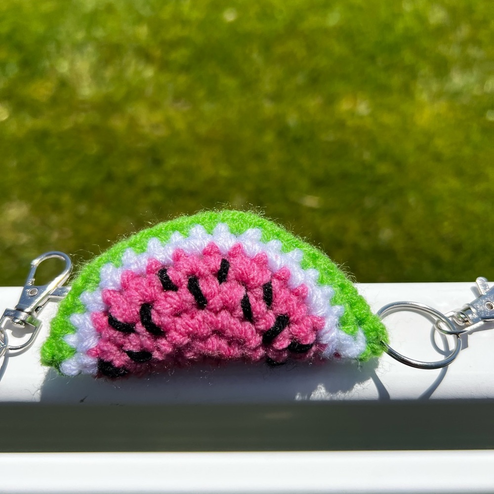 Custom Bundle of 3 Hand Crocheted Lime Keychains - Picture 10 of 16